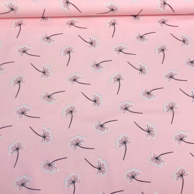 Jersey | Pusteblume mit Glitzer | hellrosa